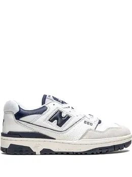 New Balance: Синие кроссовки  550