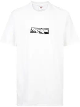 Supreme: Белая футболка  Box Logo