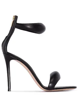 Gianvito Rossi: Чёрные сандалии  Bijoux