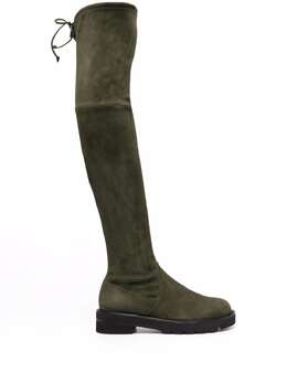 Stuart Weitzman: Зелёные ботинки  Lowland Lift
