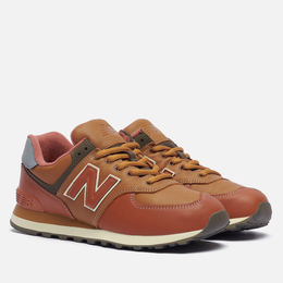 New Balance: Коричневые кроссовки 
