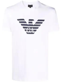 Emporio Armani: Белая футболка 