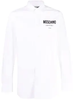 Moschino: Рубашка с принтом 