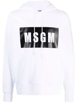 MSGM: Белая толстовка 