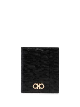 Salvatore Ferragamo: Чёрный картхолдер  Gancini
