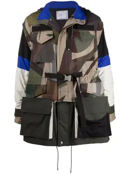 sacai: Пальто с принтом 
