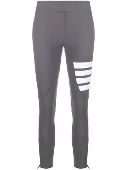 Thom Browne: Белые легинсы  4-Bar