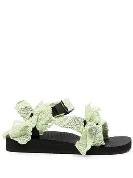 BAPY BY *A BATHING APE®: Зелёные сандалии 