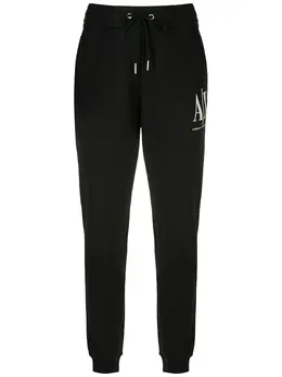 Armani Exchange: Чёрные брюки 