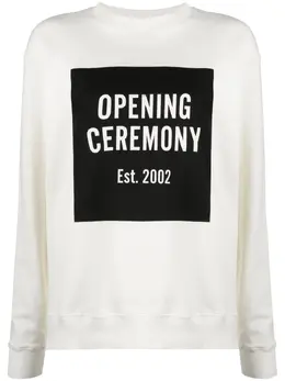 Opening Ceremony: Белый свитшот  Box Logo