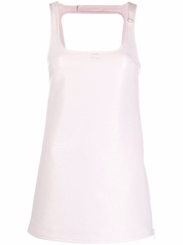 Courrèges: Платье без рукава 