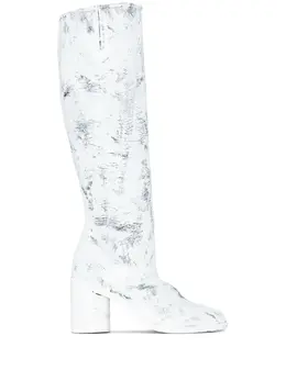 Maison Margiela: Белые сапоги  Tabi