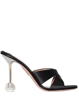 Aquazzura: Чёрные сабо 