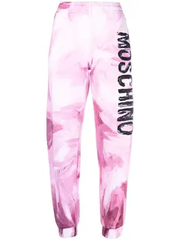Moschino: Брюки с абстрактным принтом 