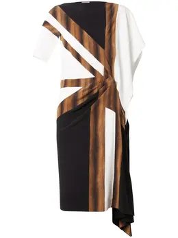 Burberry: Платье с принтом 