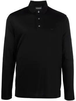 Emporio Armani: Поло с принтом 