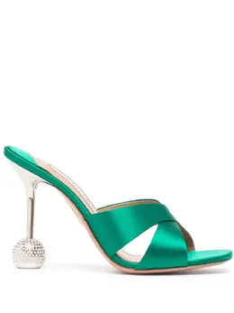 Aquazzura: Зелёные сандалии 