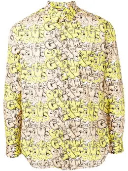Comme Des Garçons Shirt: Рубашка с принтом 
