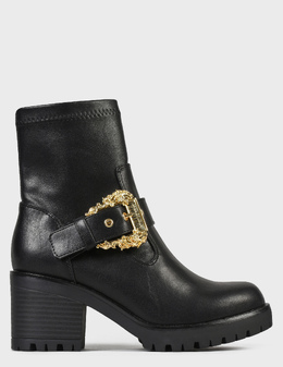 VERSACE JEANS COUTURE: Чёрные ботинки 