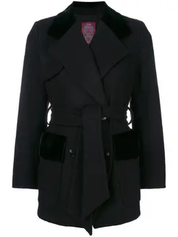 John Galliano Pre-Owned: Двубортное пальто 