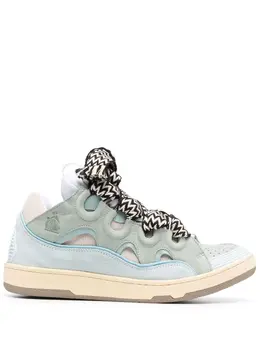 LANVIN: Голубые кроссовки  Curb