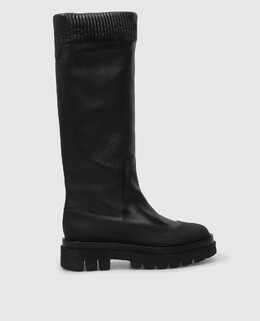 Santoni: Чёрные сапоги 