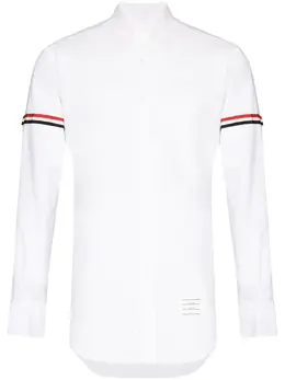Thom Browne: Рубашка  RWB с длинным рукавом