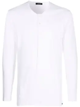TOM FORD: Белая футболка  Henley