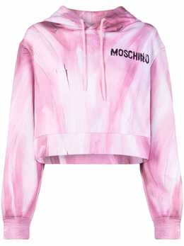 Moschino: Толстовка  Brushstroke с принтом