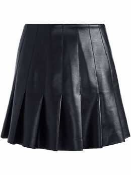 Alice+Olivia: Кожаная юбка 