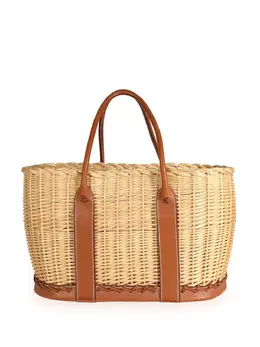 Hermès: Бежевая сумка-шоппер 