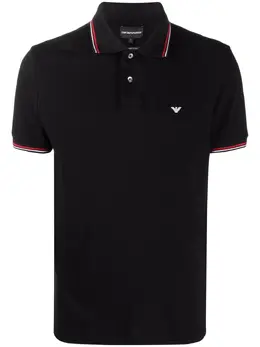 Emporio Armani: Поло с принтом 