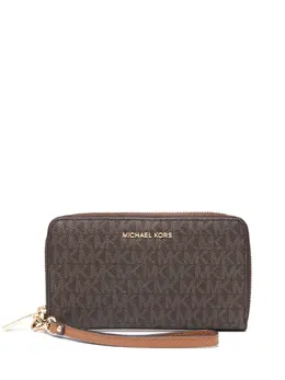 Michael Michael Kors: Коричневый кошелёк 