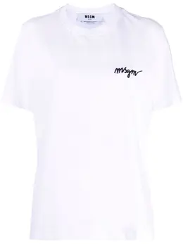 MSGM: Белая футболка 