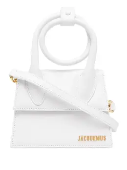 Jacquemus: Белая сумка-шоппер  Le Chiquito Noeud