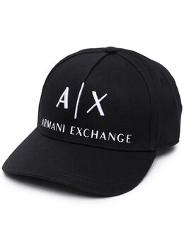 Armani Exchange: Чёрная кепка 