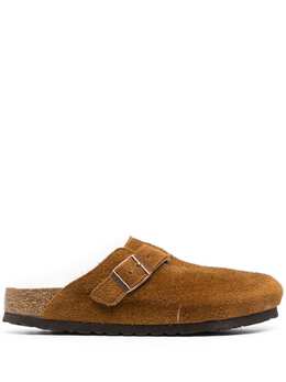 Birkenstock: Коричневые сабо  Boston