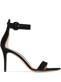 Gianvito Rossi: Чёрные сандалии  Portofino