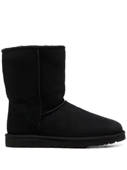 UGG: Чёрные ботинки  Classic Short