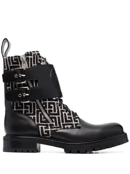 Balmain: Чёрные ботинки  Ranger