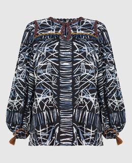 Max Mara Weekend: Блуза с принтом 