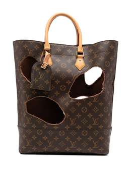 Louis Vuitton: Коричневая сумка-шоппер 