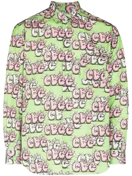 Comme Des Garçons Shirt: Рубашка с принтом 