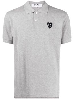 Comme Des Garçons Play: Хлопковое поло  Double Heart