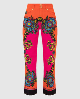 Versace Jeans Couture: Джинси з принтом 