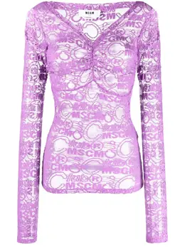 MSGM: Кружевное топ 