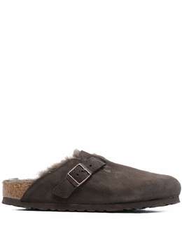 Birkenstock: Сабо  Boston цвета хаки