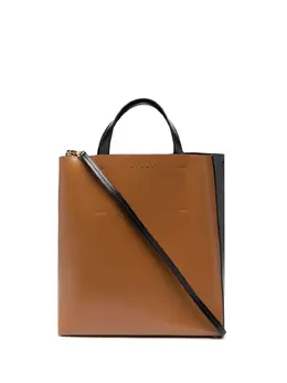 Marni: Двухцветная сумка-шоппер 