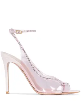 Gianvito Rossi: Прозрачные сандалии  Crystelle