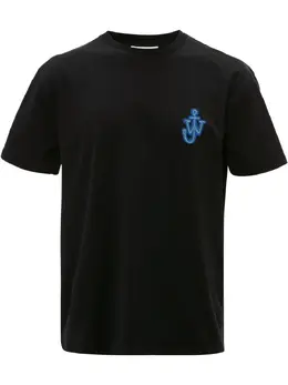 JW Anderson: Чёрная футболка  Anchor